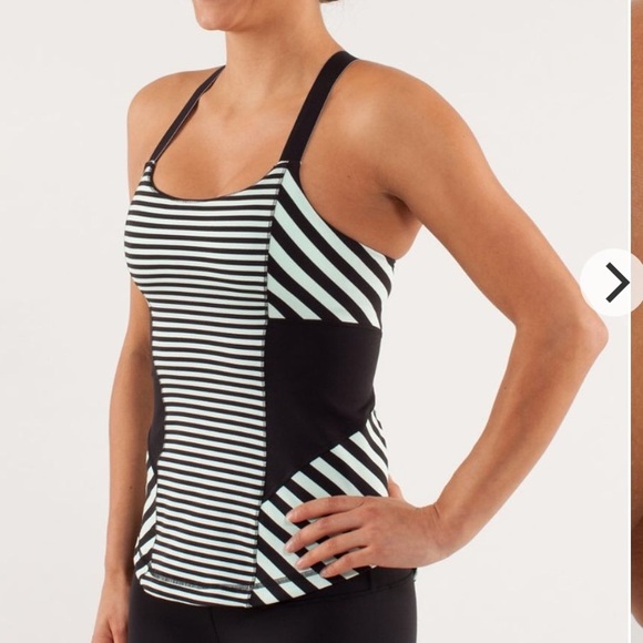 Lululemon Athletica Work It Out Tank stripe top - Picture 3 of 7